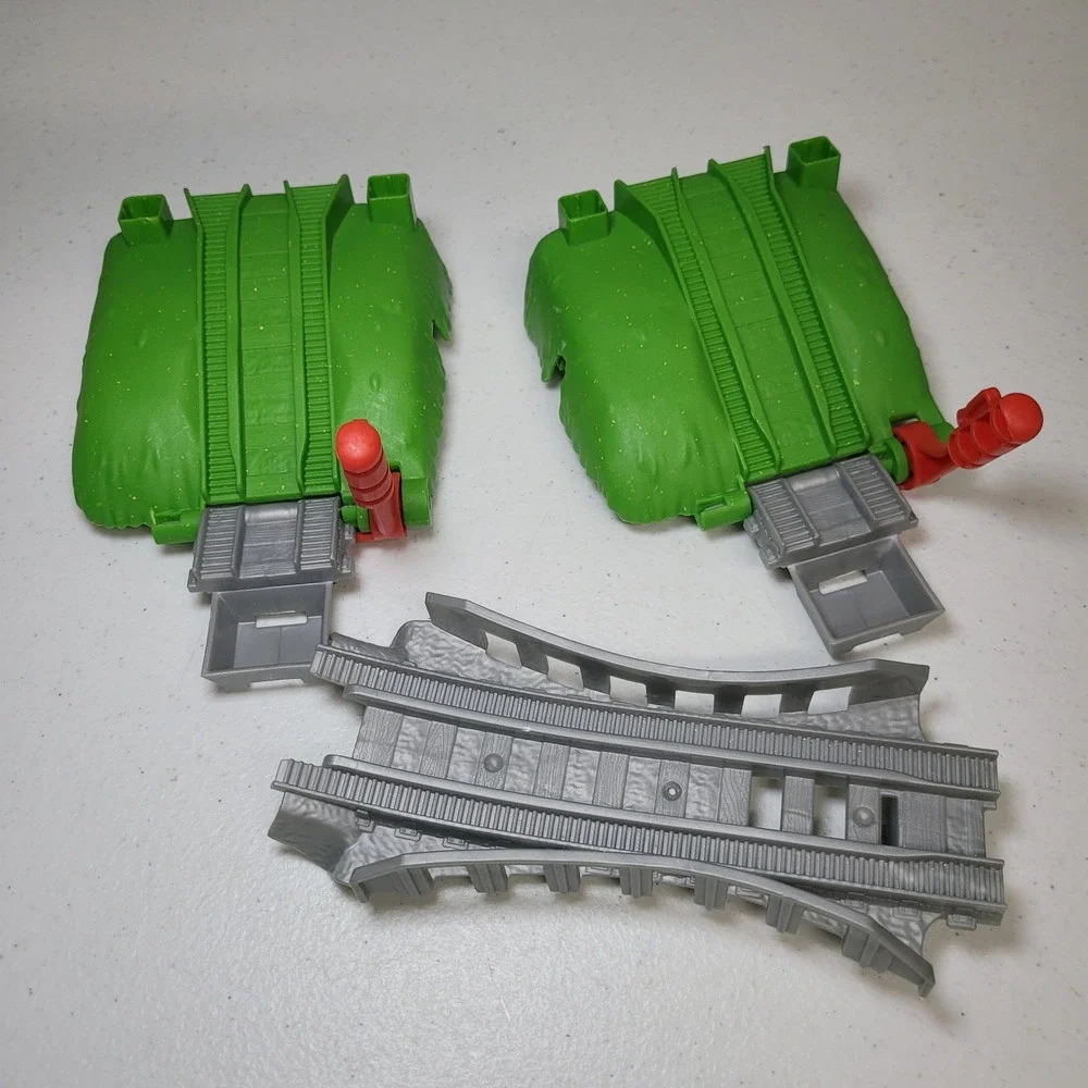 Thomas Train Draw Bridge Replacement Pieces Vintage Green Grey Track Parts‎